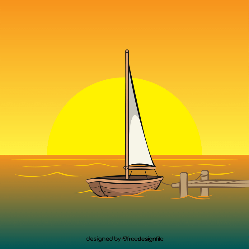 Sailboat vector