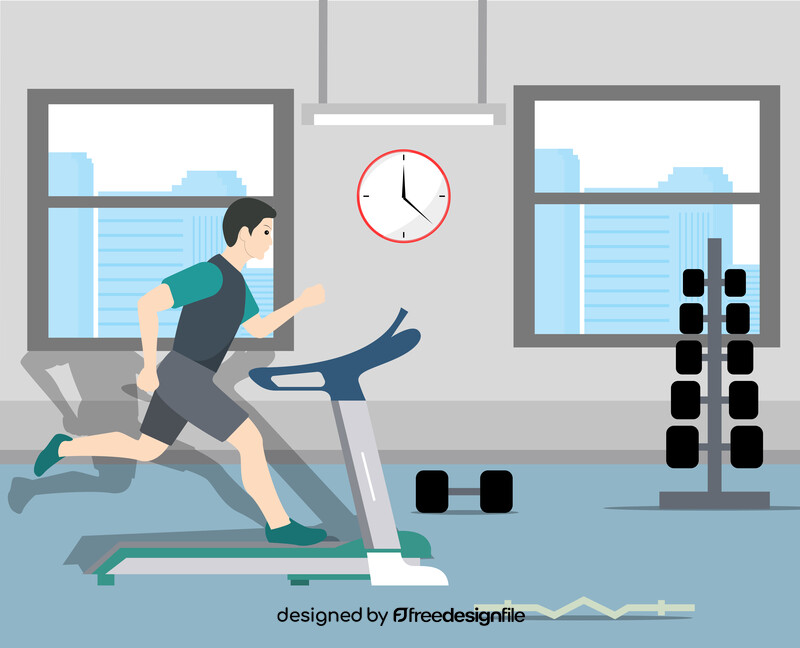 Fitness illustration vector