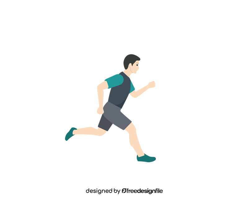 Running man clipart