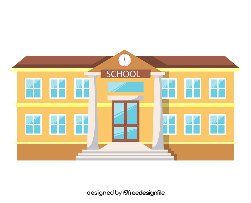 School building clipart