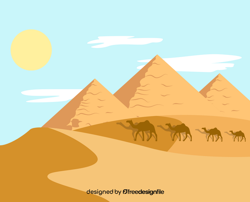 Pyramids illustration vector