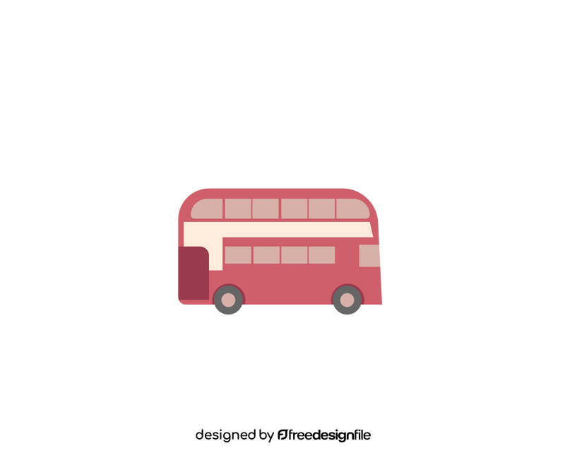 Double decker bus clipart