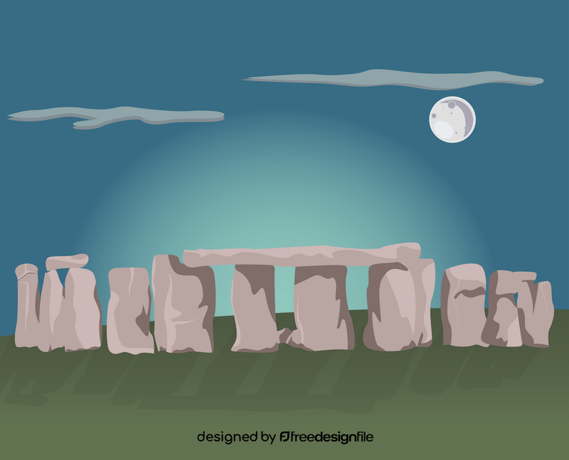 Stonehenge illustration vector