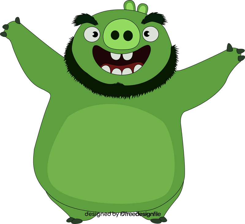 Angry birds bad piggy drawing clipart