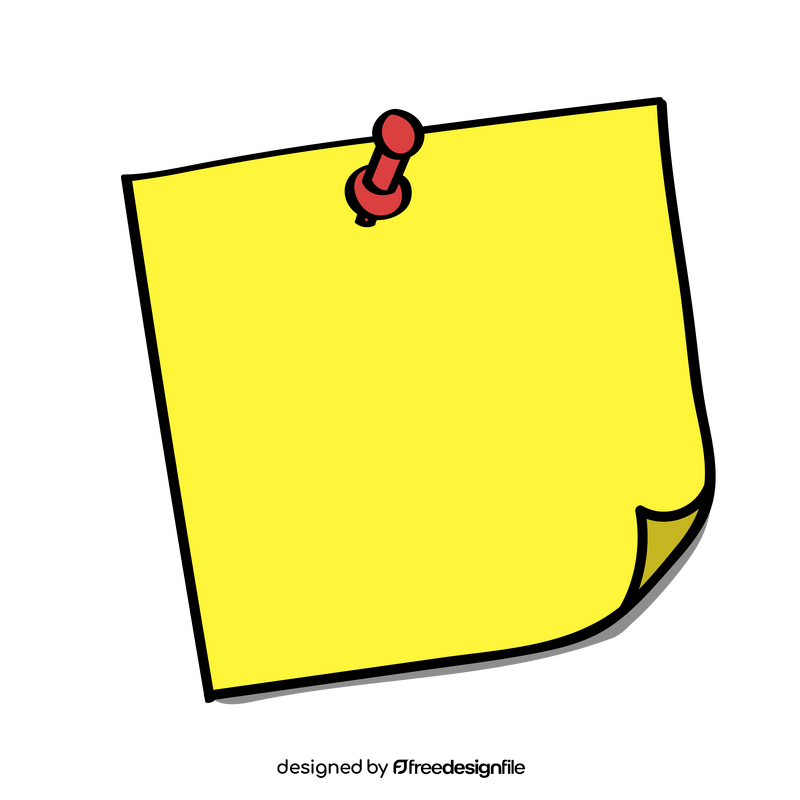 Sticky note clipart