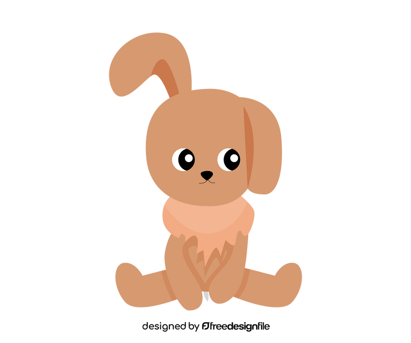 Baby rabbit, leveret clipart