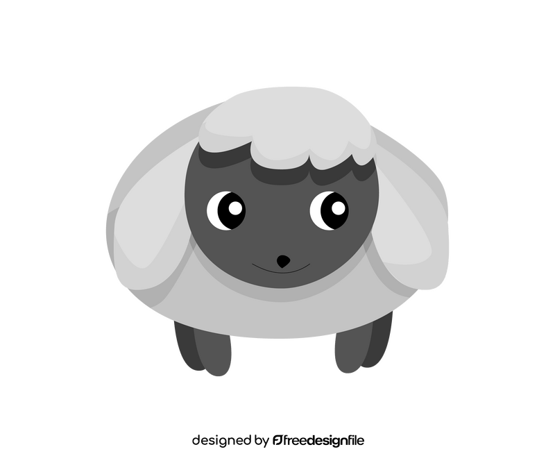 Cartoon sheep clipart