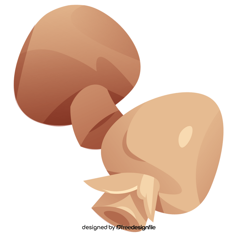 Mushroom champignon clipart