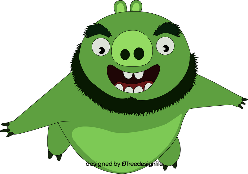 Angry birds bad piggy clipart