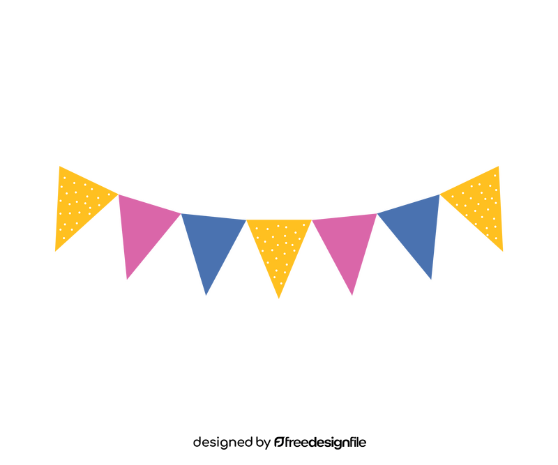 Birthday garland clipart