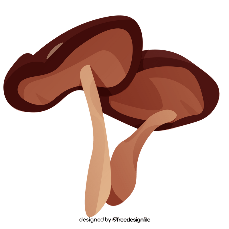 Mushroom shiitake clipart