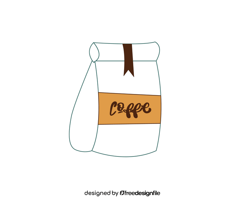 Coffee bag clipart