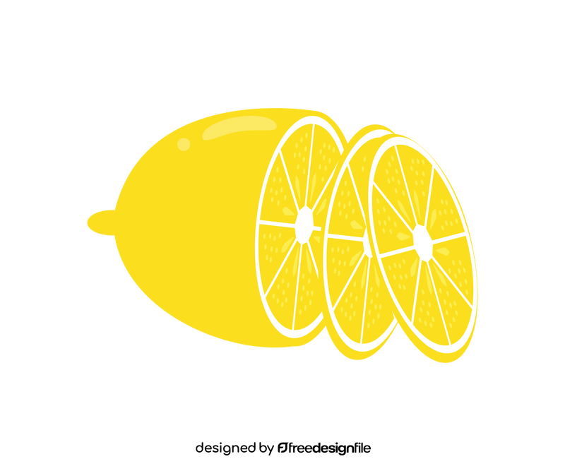 Chopped lemon clipart