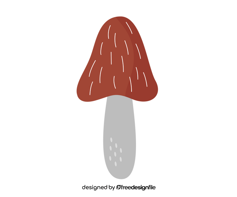 Brown mushroom clipart