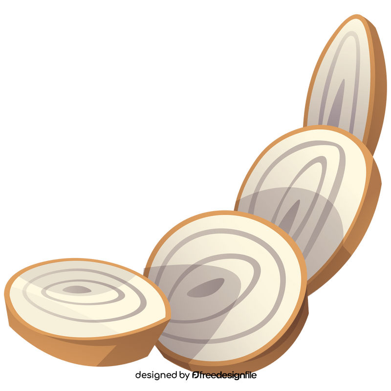 Onion circles clipart