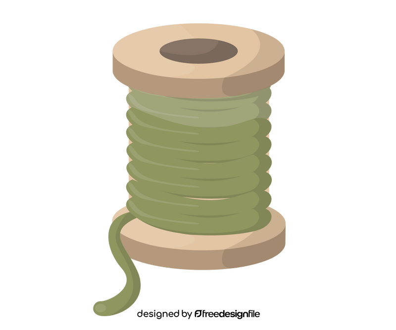 Sewing thread cartoon clipart