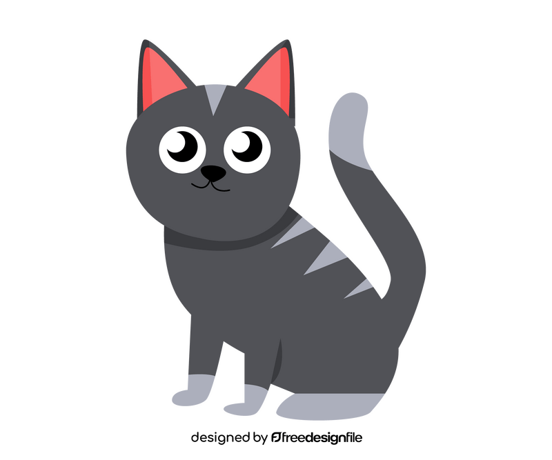 Cartoon baby cat clipart