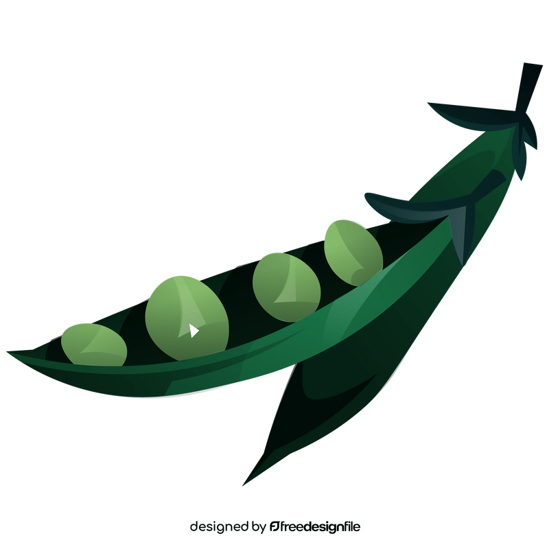 Peas and pea pods clipart