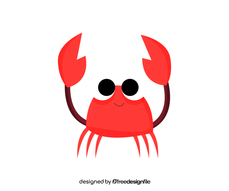 Cartoon crab clipart