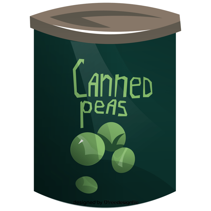 Peas canned clipart