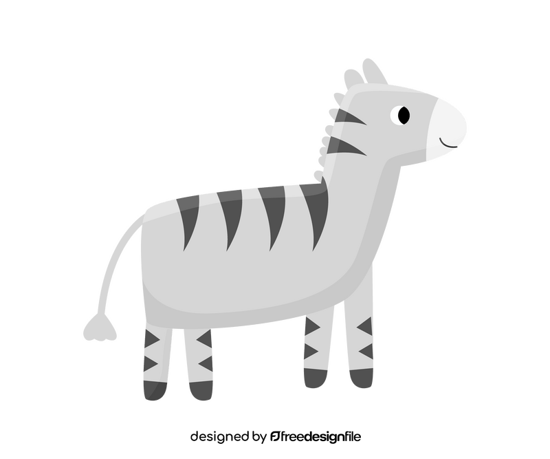 Baby zebra free clipart