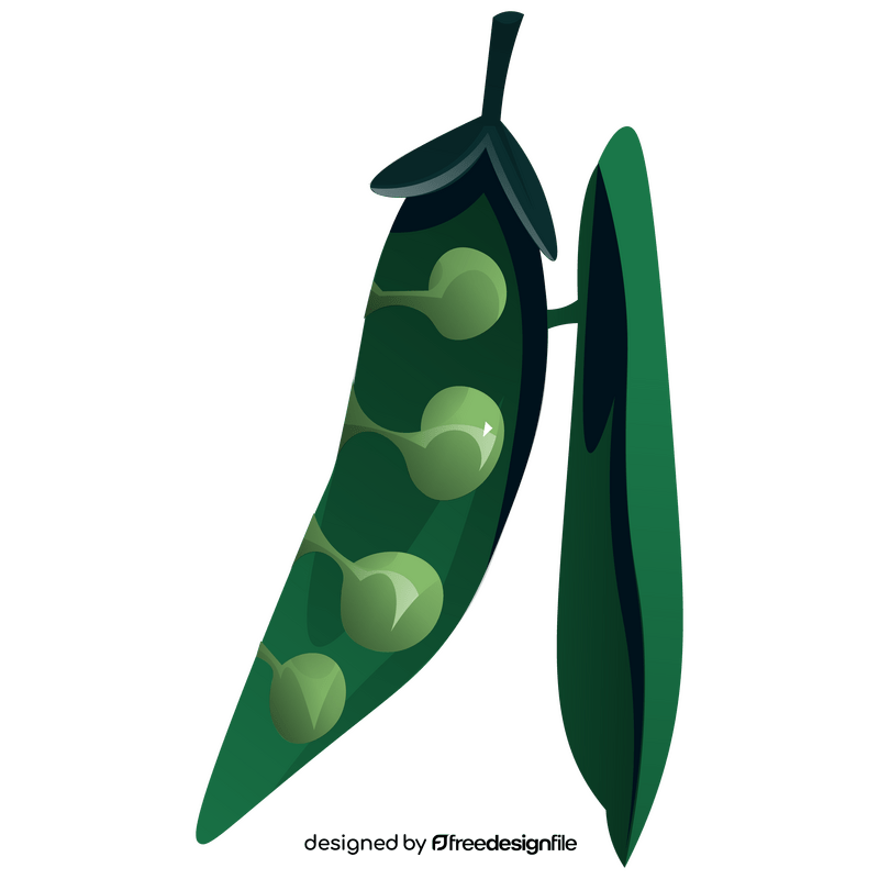 Peas opened clipart
