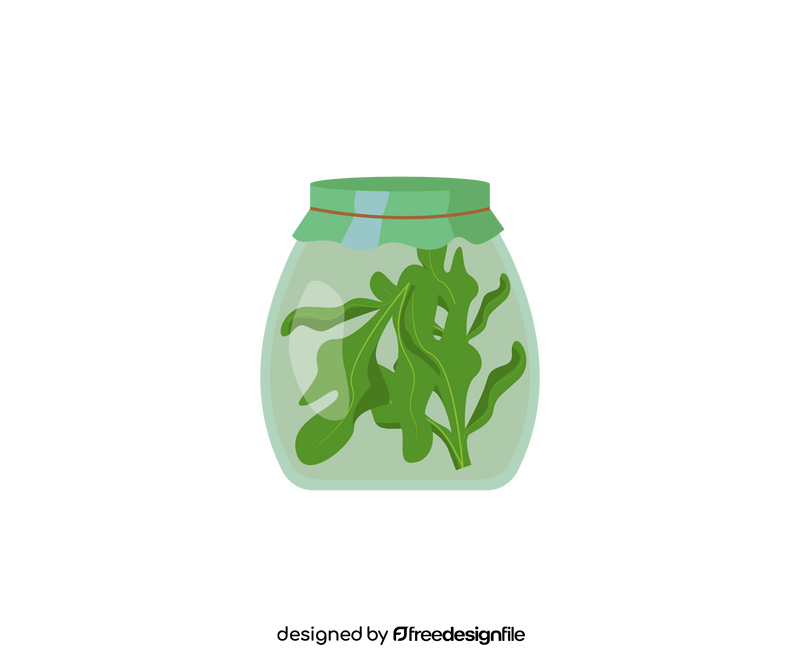 Canned greens clipart