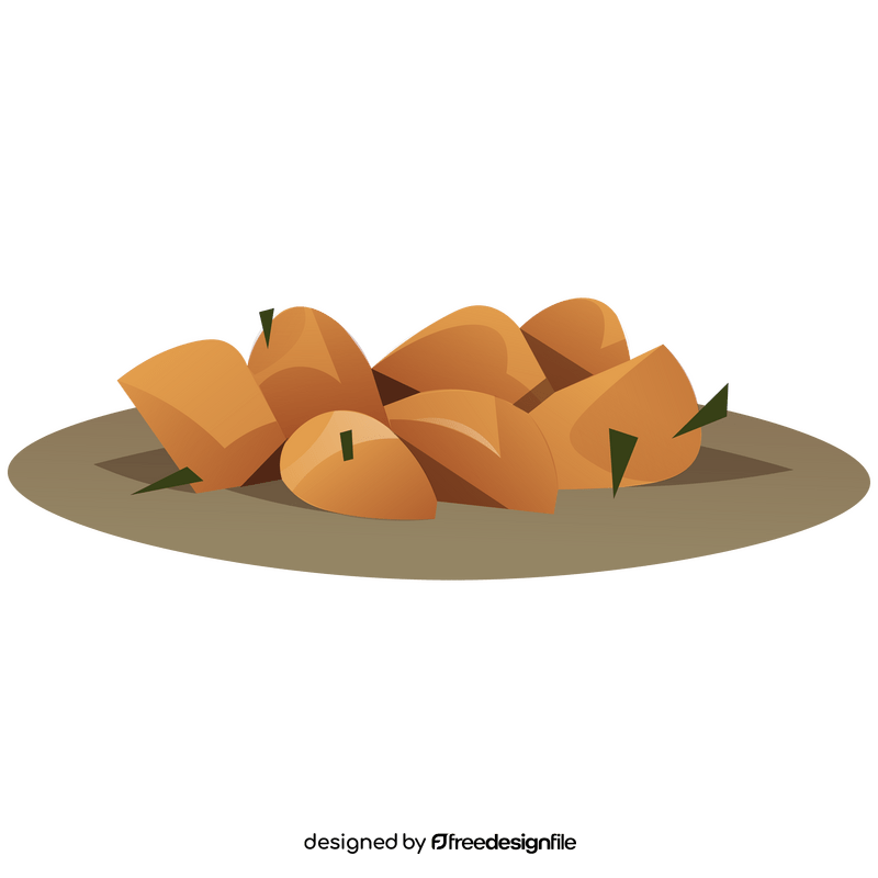 Potatoes baked clipart
