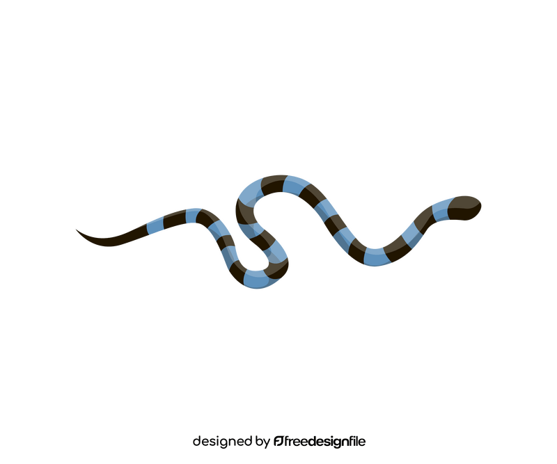 Blue snake clipart