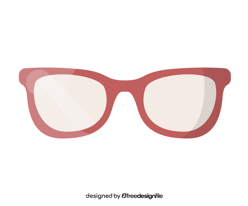 Pink glasses clipart