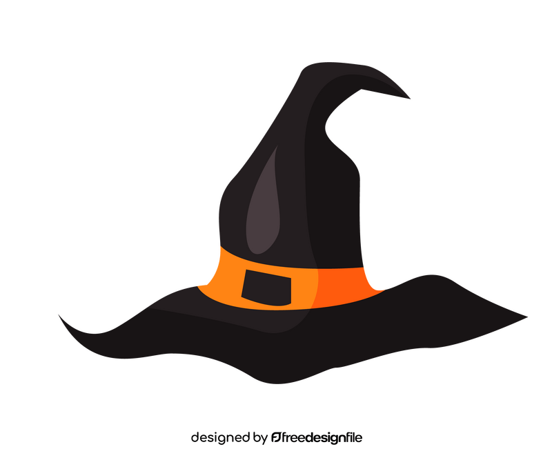 Cartoon witch hat clipart