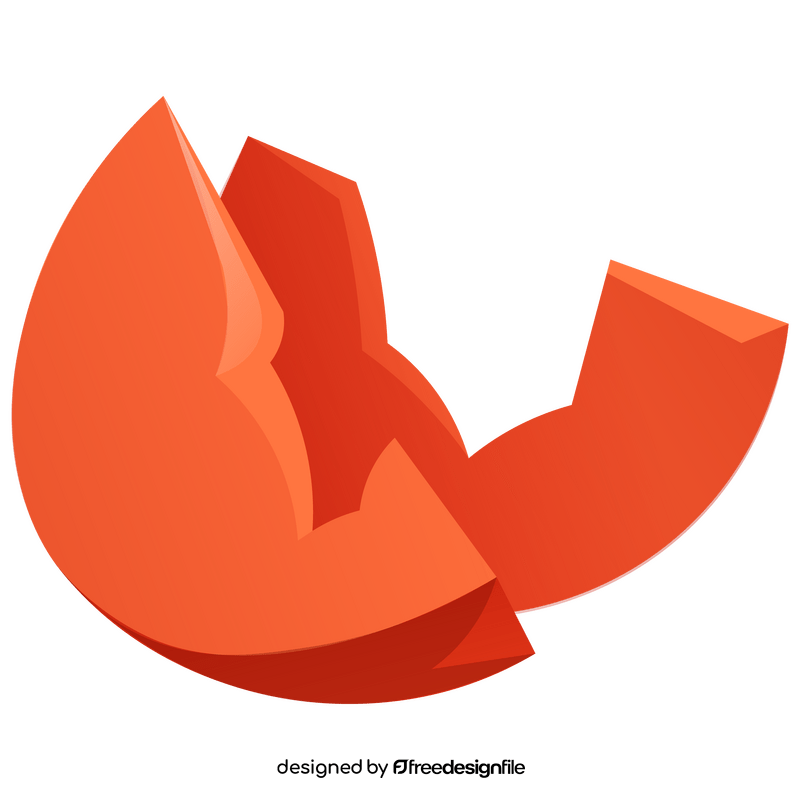 Pumpkin slices clipart