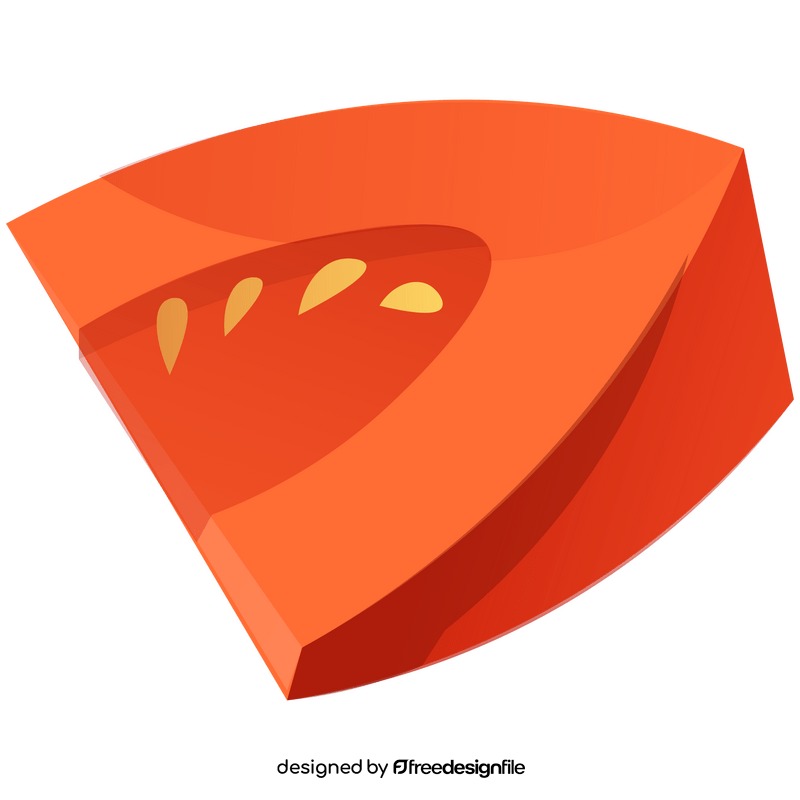 Pumpkin slice clipart