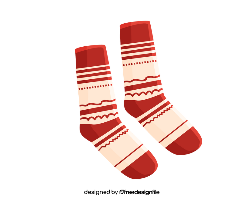 Warm socks clipart