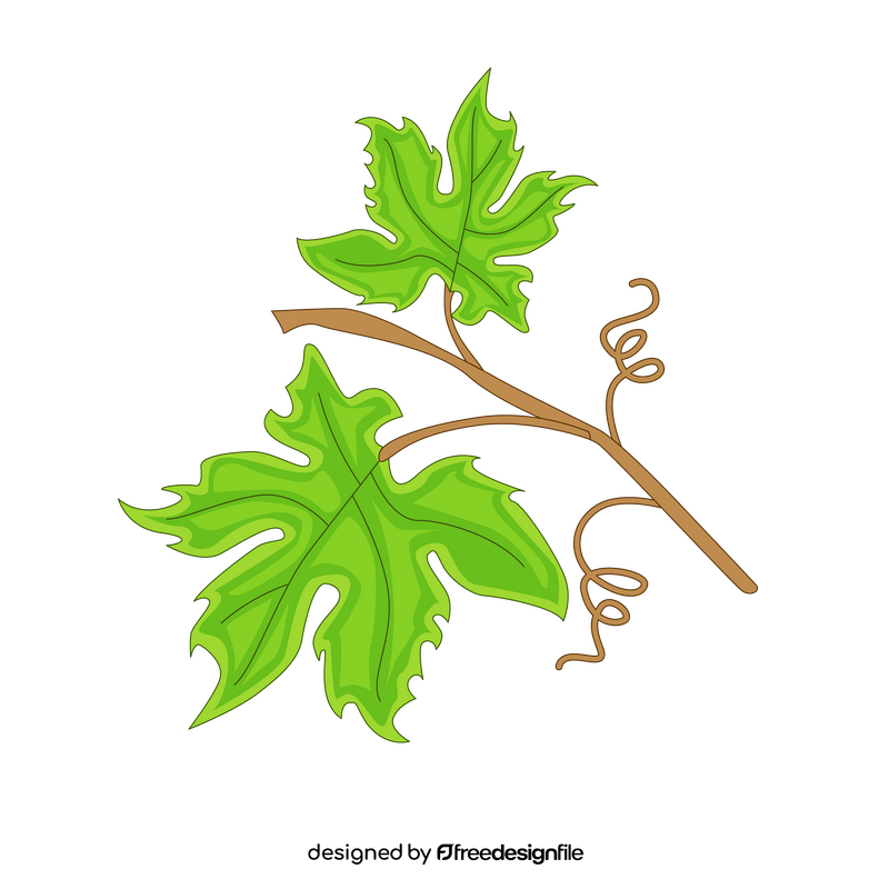 Vine branch cartoon clipart