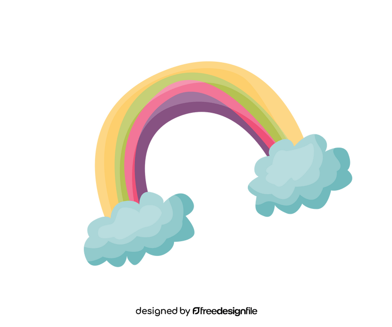 Rainbow cartoon clipart