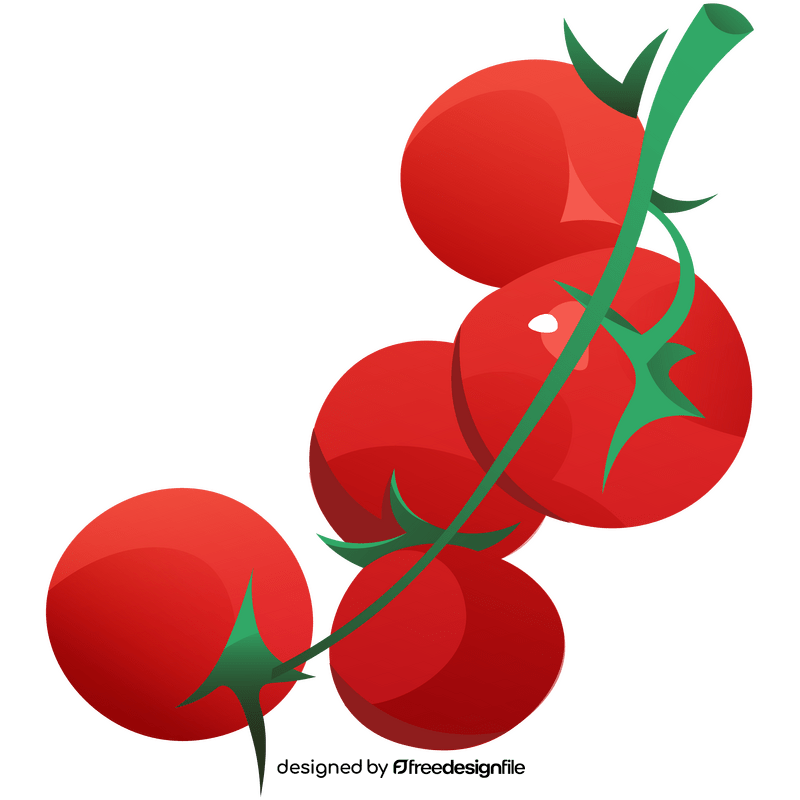 Tomato growing clipart