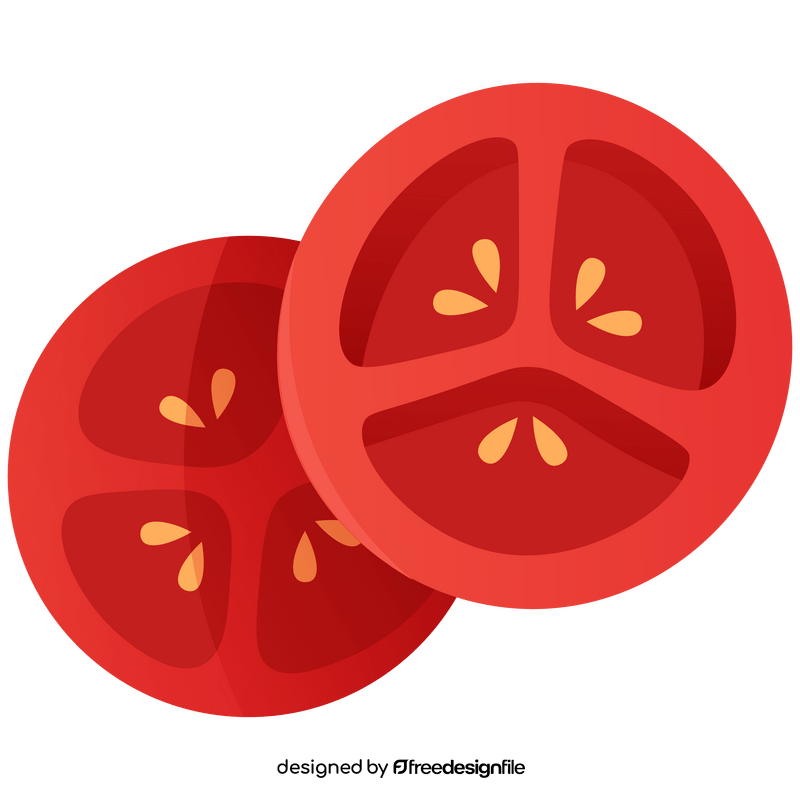 Tomato circles clipart