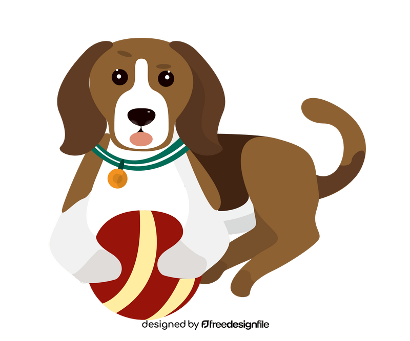 Baby beagle dog clipart