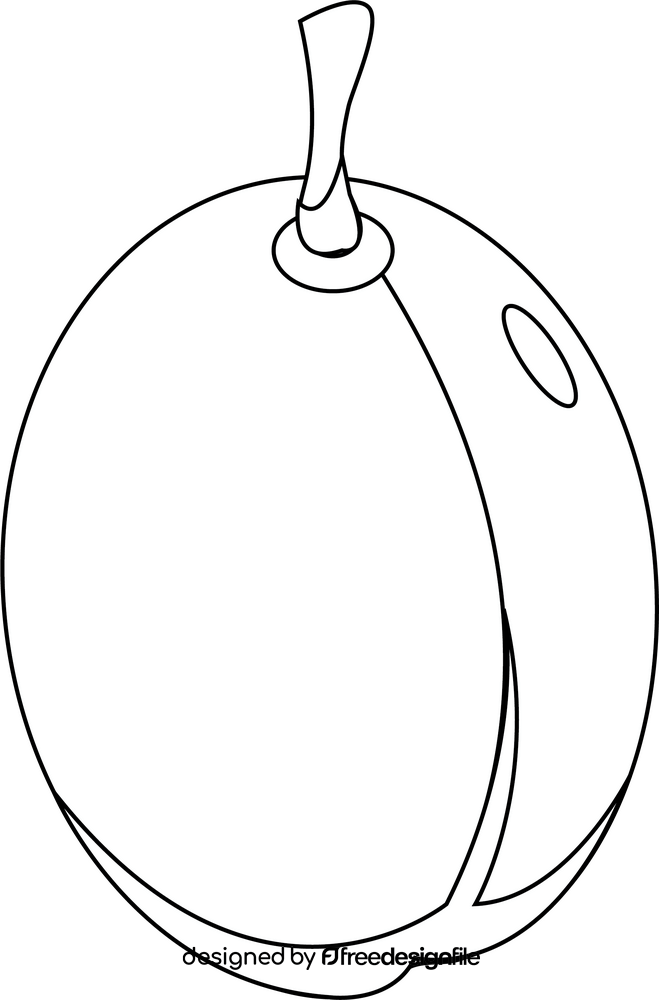 Abricot black and white clipart