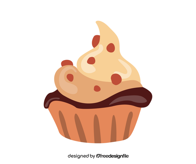 Cartoon cupcake clipart