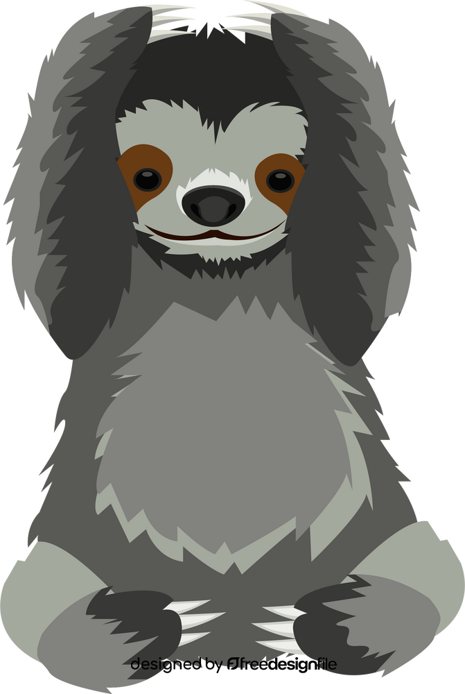 Sloth baby clipart
