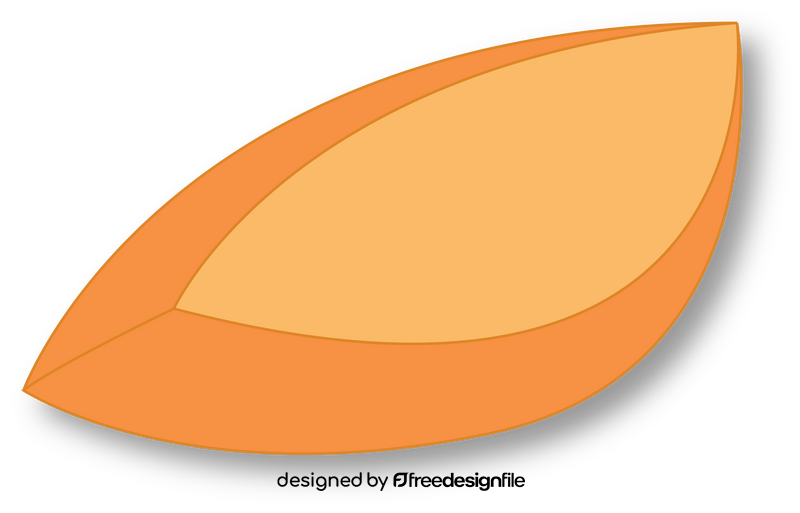 Slice of Apricot clipart
