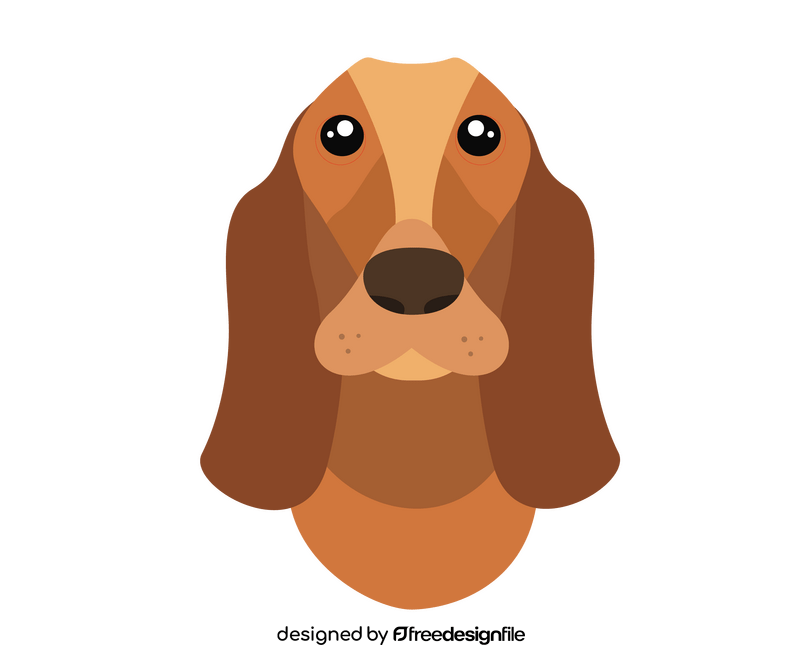 Face of dog clipart