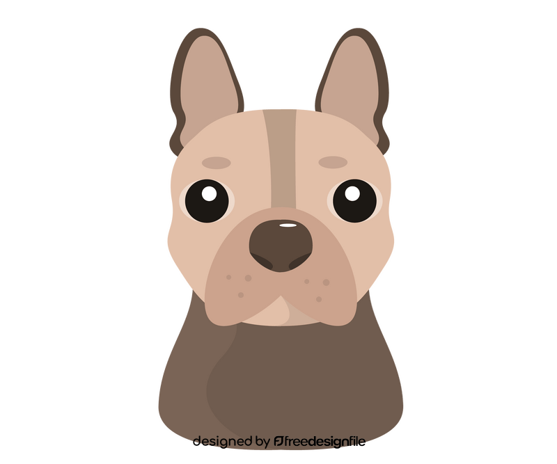 Puppy face cartoon clipart