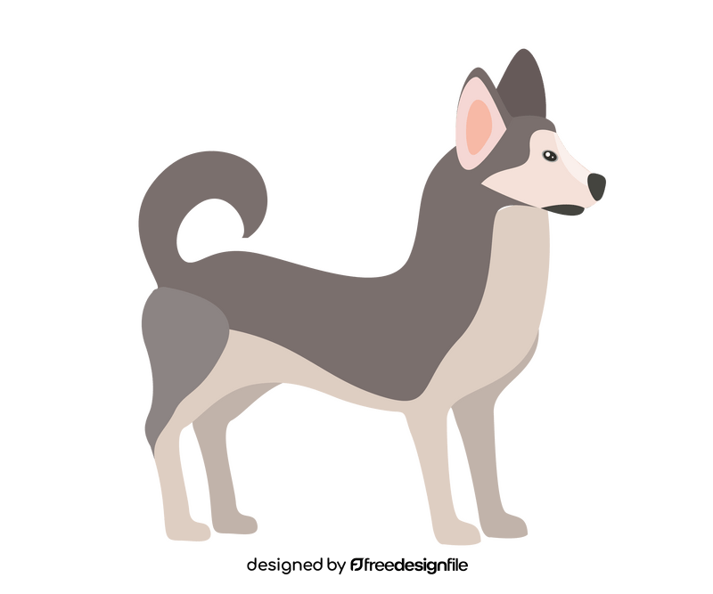 Husky puppy clipart