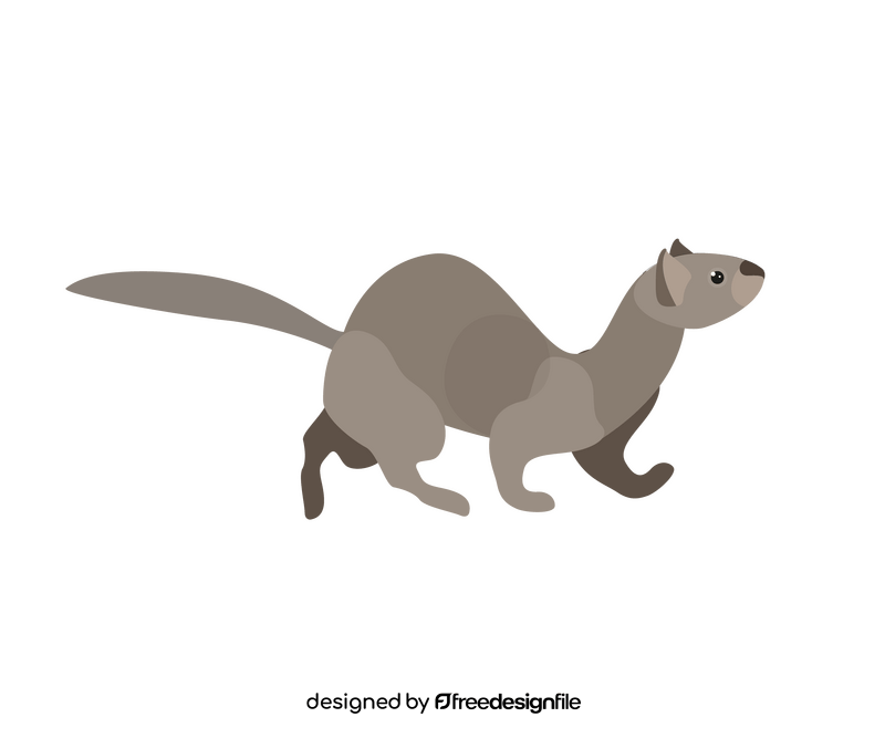 Least weasel clipart