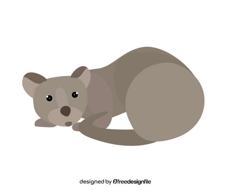 Weasel cartoon clipart