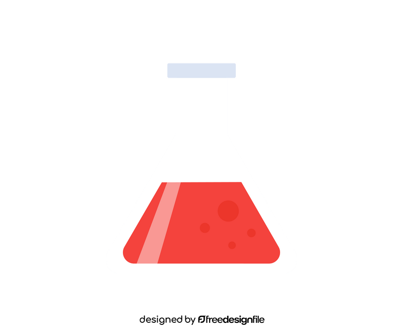 Blood flask illustration clipart