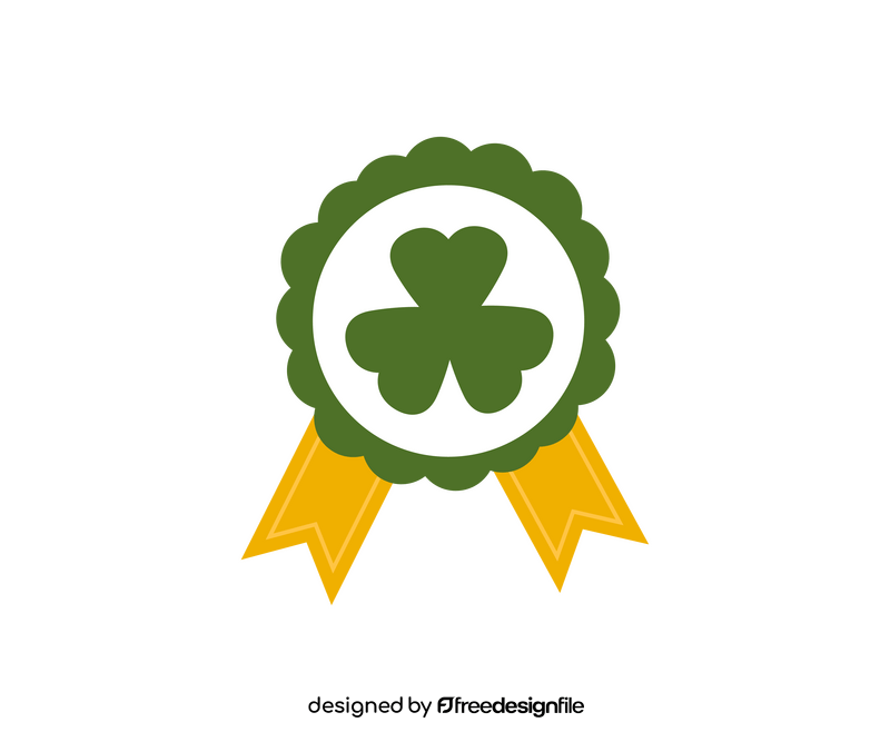 St Patrick three leaf clover clipart